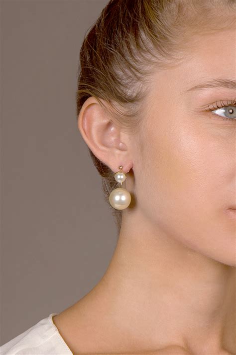 christian dior pearl earrings|farfetch christian dior earrings.